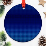 Blue Dot Ornament (Round) Front