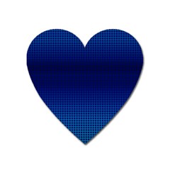 Blue Dot Heart Magnet by PhotoNOLA