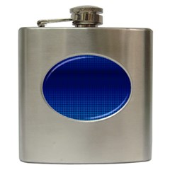 Blue Dot Hip Flask (6 Oz) by PhotoNOLA