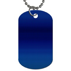 Blue Dot Dog Tag (two Sides)