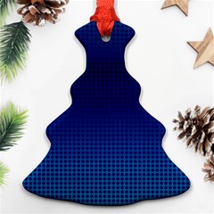 Blue Dot Christmas Tree Ornament (two Sides)