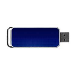 Blue Dot Portable Usb Flash (one Side) by PhotoNOLA