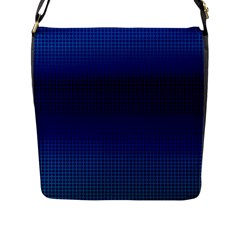 Blue Dot Flap Messenger Bag (l)  by PhotoNOLA