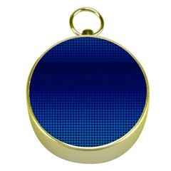 Blue Dot Gold Compasses by PhotoNOLA