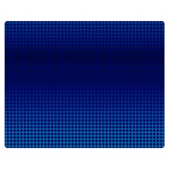 Blue Dot Double Sided Flano Blanket (medium)  by PhotoNOLA