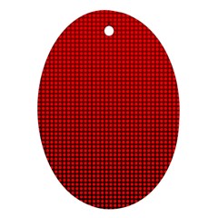 Redc Ornament (oval) by PhotoNOLA