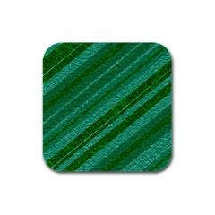 Stripes Course Texture Background Rubber Square Coaster (4 Pack)  by Nexatart