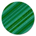 Stripes Course Texture Background Magnet 5  (Round) Front