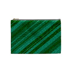 Stripes Course Texture Background Cosmetic Bag (medium)  by Nexatart