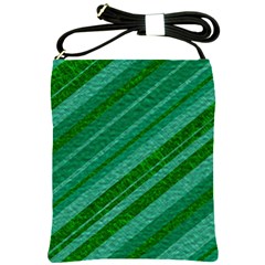 Stripes Course Texture Background Shoulder Sling Bags by Nexatart