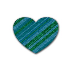 Stripes Course Texture Background Heart Coaster (4 Pack)  by Nexatart