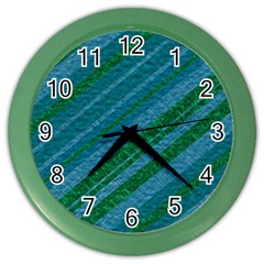 Stripes Course Texture Background Color Wall Clocks by Nexatart