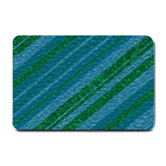 Stripes Course Texture Background Small Doormat  by Nexatart