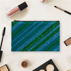 Stripes Course Texture Background Cosmetic Bag (medium)  by Nexatart