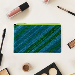 Stripes Course Texture Background Cosmetic Bag (xs) by Nexatart