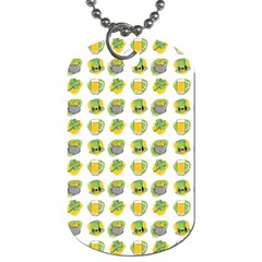 St Patrick S Day Background Symbols Dog Tag (two Sides) by Nexatart