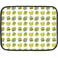 St Patrick S Day Background Symbols Fleece Blanket (mini) by Nexatart