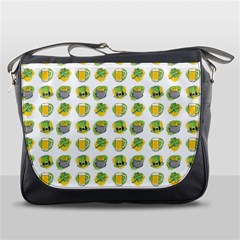 St Patrick S Day Background Symbols Messenger Bags by Nexatart