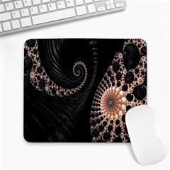 Fractal Black Pearl Abstract Art Large Mousepads by Nexatart