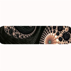 Fractal Black Pearl Abstract Art Large Bar Mats by Nexatart