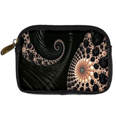 Fractal Black Pearl Abstract Art Digital Camera Cases by Nexatart