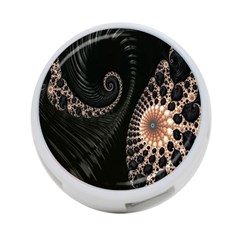 Fractal Black Pearl Abstract Art 4-port Usb Hub (two Sides)  by Nexatart