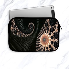 Fractal Black Pearl Abstract Art Apple Ipad Mini Zipper Cases by Nexatart