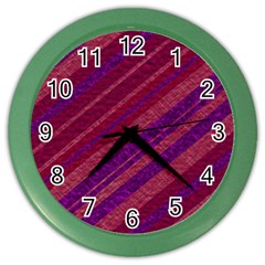 Stripes Course Texture Background Color Wall Clocks by Nexatart