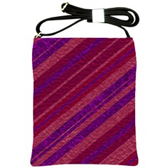 Stripes Course Texture Background Shoulder Sling Bags by Nexatart