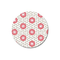 Stamping Pattern Fashion Background Magnet 3  (round) by Nexatart