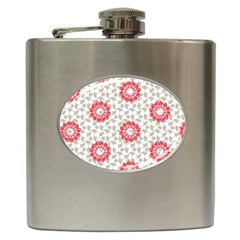 Stamping Pattern Fashion Background Hip Flask (6 Oz) by Nexatart