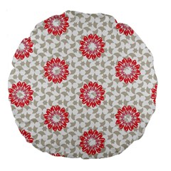 Stamping Pattern Fashion Background Large 18  Premium Flano Round Cushions by Nexatart