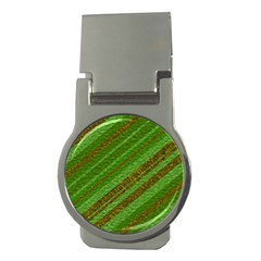 Stripes Course Texture Background Money Clips (round)  by Nexatart