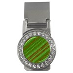 Stripes Course Texture Background Money Clips (CZ)  Front