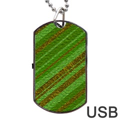 Stripes Course Texture Background Dog Tag Usb Flash (two Sides) by Nexatart