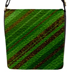 Stripes Course Texture Background Flap Messenger Bag (s) by Nexatart