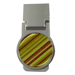 Stripes Course Texture Background Money Clips (round)  by Nexatart