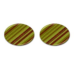 Stripes Course Texture Background Cufflinks (oval)