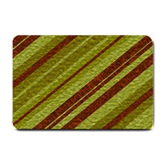 Stripes Course Texture Background Small Doormat  by Nexatart