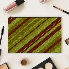 Stripes Course Texture Background Cosmetic Bag (large)  by Nexatart