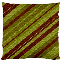 Stripes Course Texture Background Large Cushion Case (one Side) by Nexatart