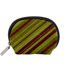 Stripes Course Texture Background Accessory Pouches (small)  by Nexatart