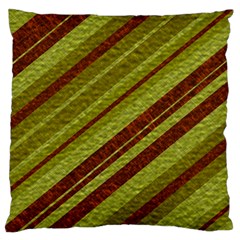 Stripes Course Texture Background Large Flano Cushion Case (one Side) by Nexatart