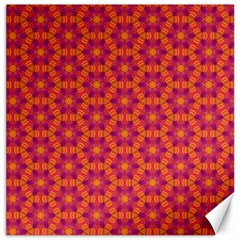 Pattern Abstract Floral Bright Canvas 20  X 20   by Nexatart