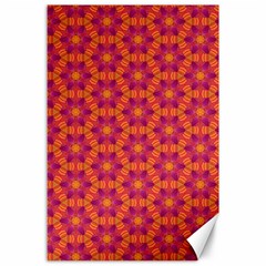 Pattern Abstract Floral Bright Canvas 24  X 36  by Nexatart