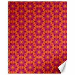 Pattern Abstract Floral Bright Canvas 11  X 14  