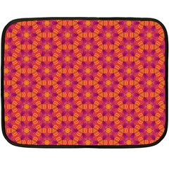 Pattern Abstract Floral Bright Fleece Blanket (mini) by Nexatart