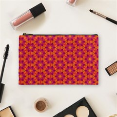 Pattern Abstract Floral Bright Cosmetic Bag (medium)  by Nexatart