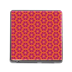 Pattern Abstract Floral Bright Memory Card Reader (square) by Nexatart