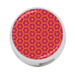 Pattern Abstract Floral Bright 4-port Usb Hub (one Side) by Nexatart